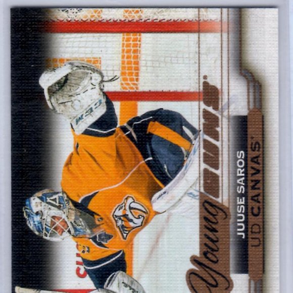 Juuse Saros Young Guns Canvas Upper Deck Rookie Card 2015/16 #C219 Predators - Picture 4 of 4